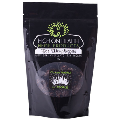 Bo's Hemp Nuggets  Treat - 70% dark chocolate and Bo's Buds